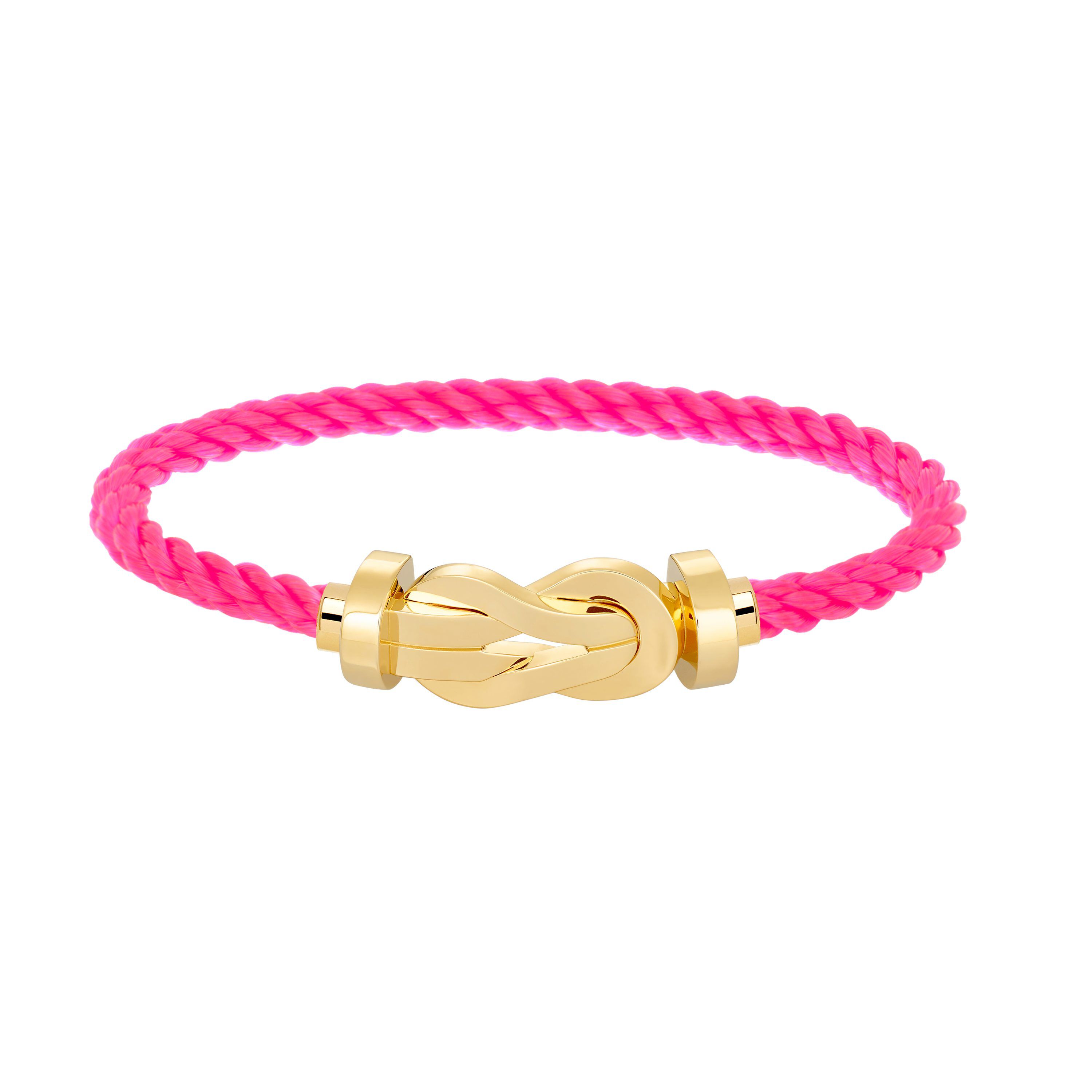 Fred Chance Infinie Large 18k Yellow Gold Cable Bracelet Size 18 inches